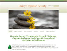 Tablet Screenshot of daisyorganicbeauty.com.au